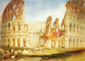romantique romantisme Tableau Peinture - Rome Le Colisée romantique Turner